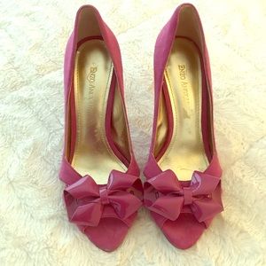 ENZO bow peep toe shoes
